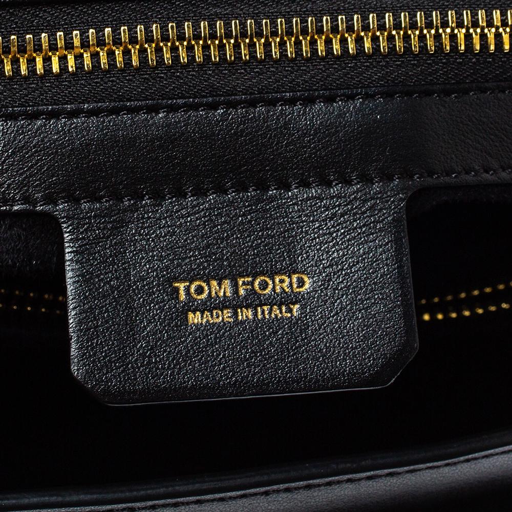 Tom Ford Black Leather Icon Tote 3