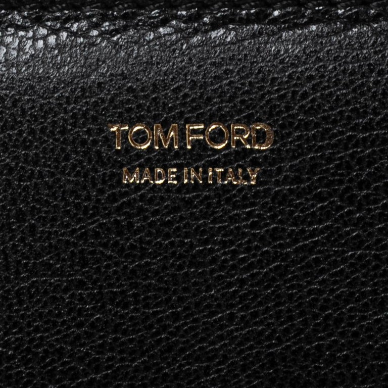 Tom Ford Black Lambskin Medium Natalia Shoulder Bag For Sale at 1stDibs