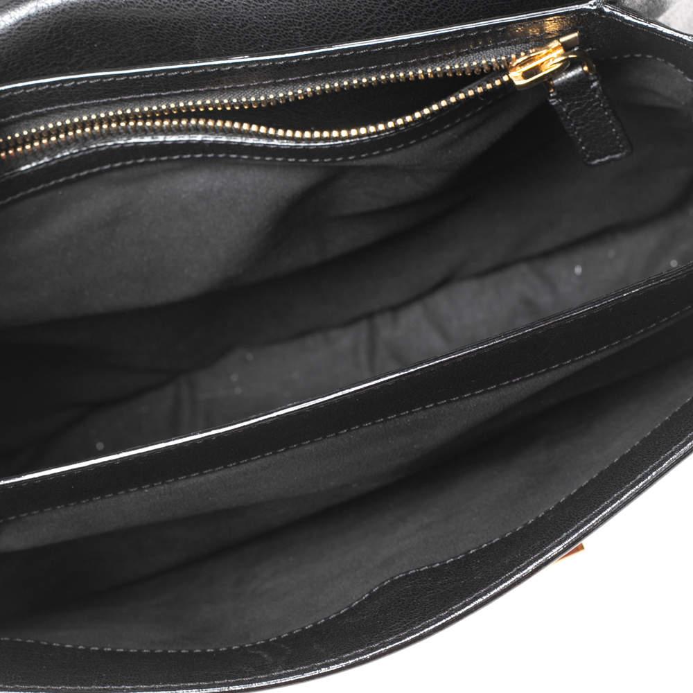 Tom Ford Black Leather Large Natalia Shoulder Bag For Sale 2