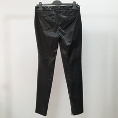 Tom Ford Black Leather Leggins Pants Sz.40