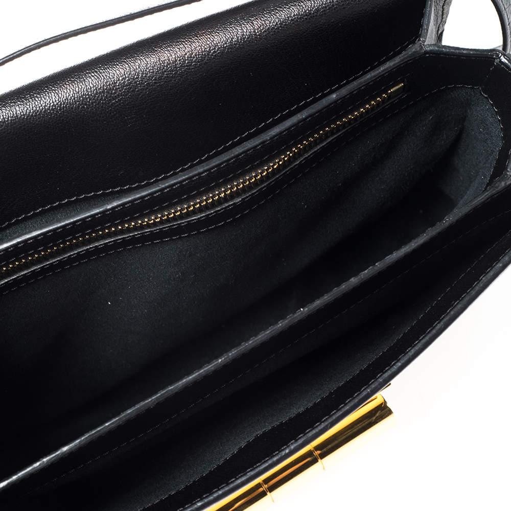 Tom Ford Black Leather Medium Natalia Shoulder Bag For Sale 3