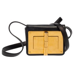 Tom Ford Black Leather Mini Natalia Shoulder Bag