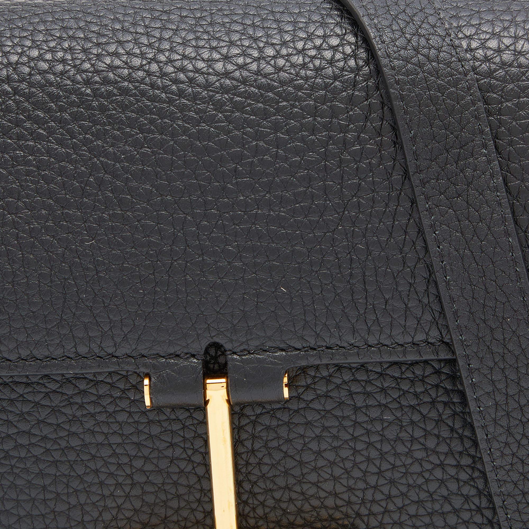 Tom Ford Black Leather Mini Tara Crossbody Bag 2