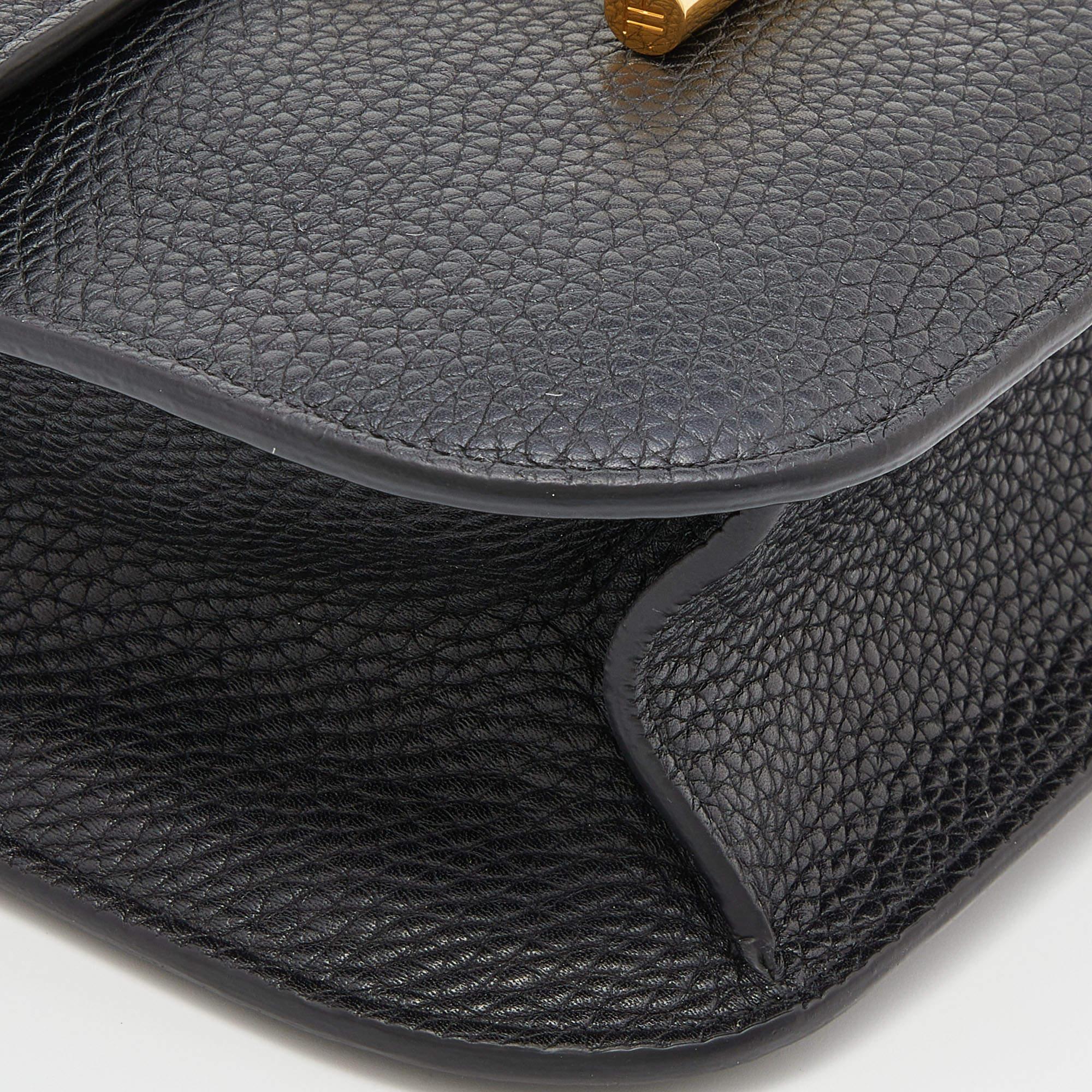 Tom Ford Black Leather Mini Tara Crossbody Bag 4