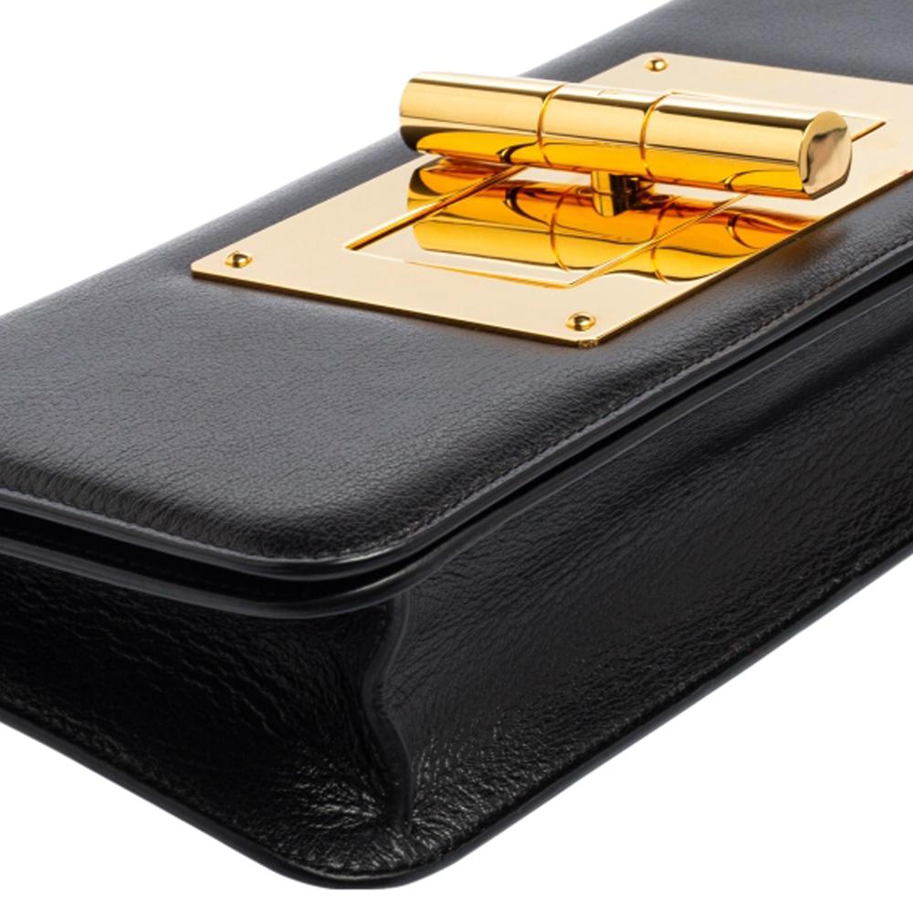 Tom Ford Black Leather Natalia Convertible Clutch 3