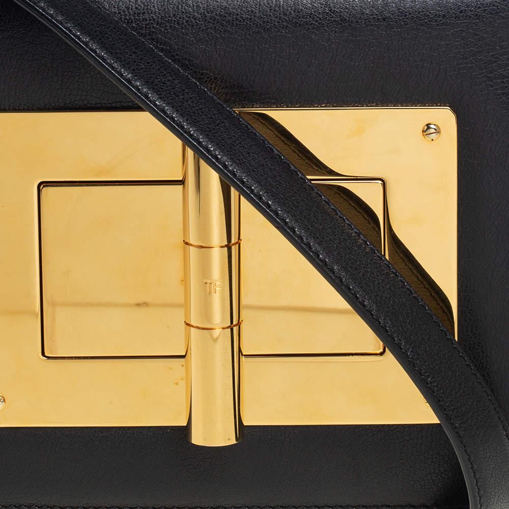 Tom Ford Black Leather Natalia Crossbody Bag 1