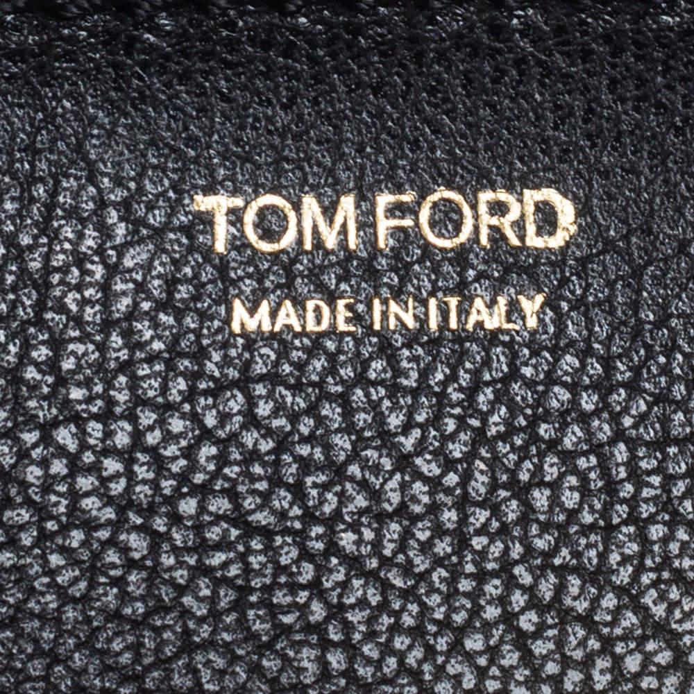 Tom Ford Black Leather Natalia Crossbody Bag For Sale 3