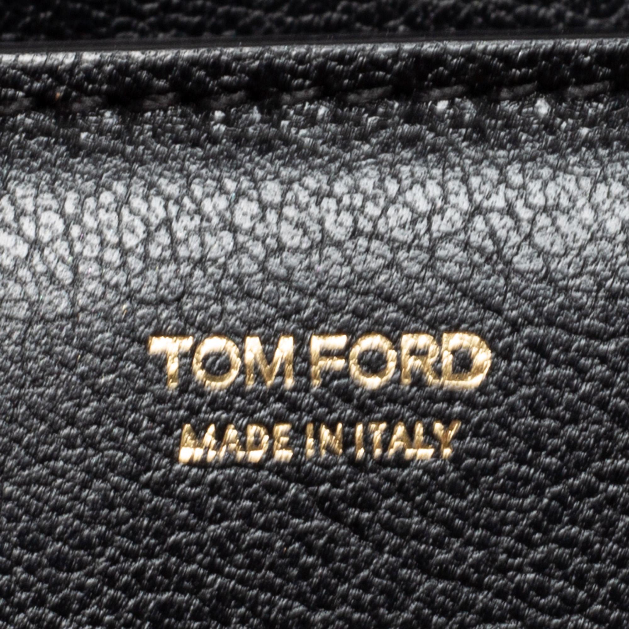 Tom Ford Black Leather Natalia Crossbody Bag 3