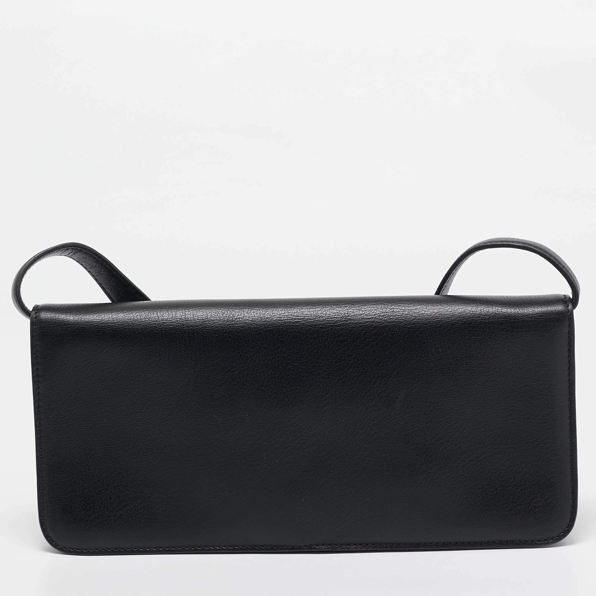Women's Tom Ford Black Leather Natalia Long Clutch Bag