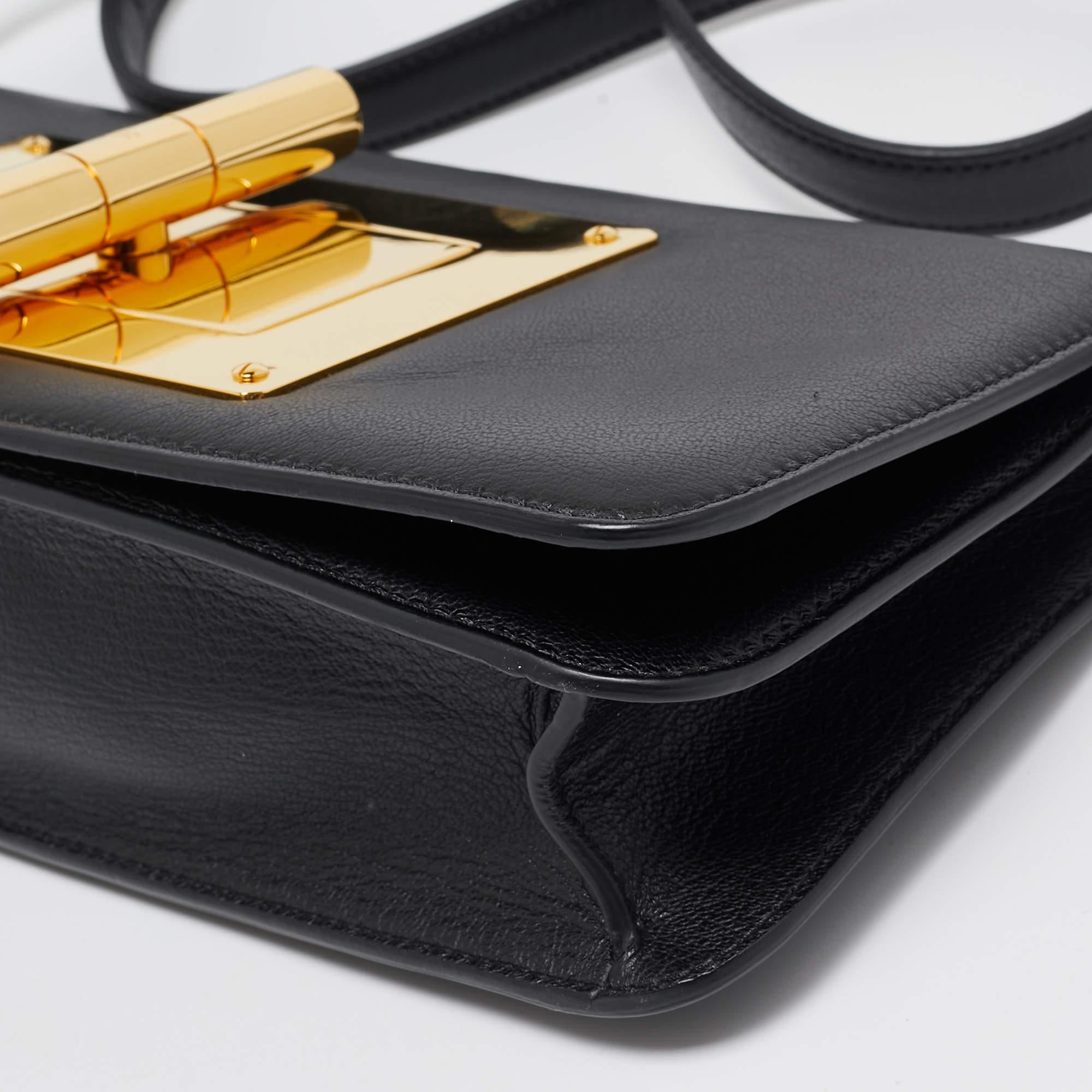 Tom Ford Black Leather Natalia Long Clutch Bag 5
