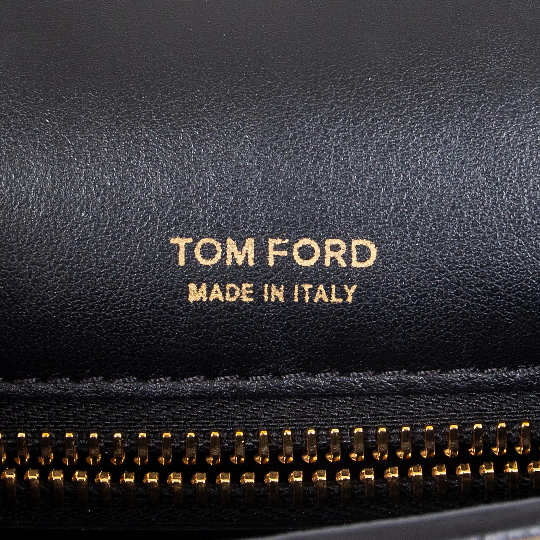 Tom Ford - Sac porté épaule « NATALIA » en cuir noir en vente 2