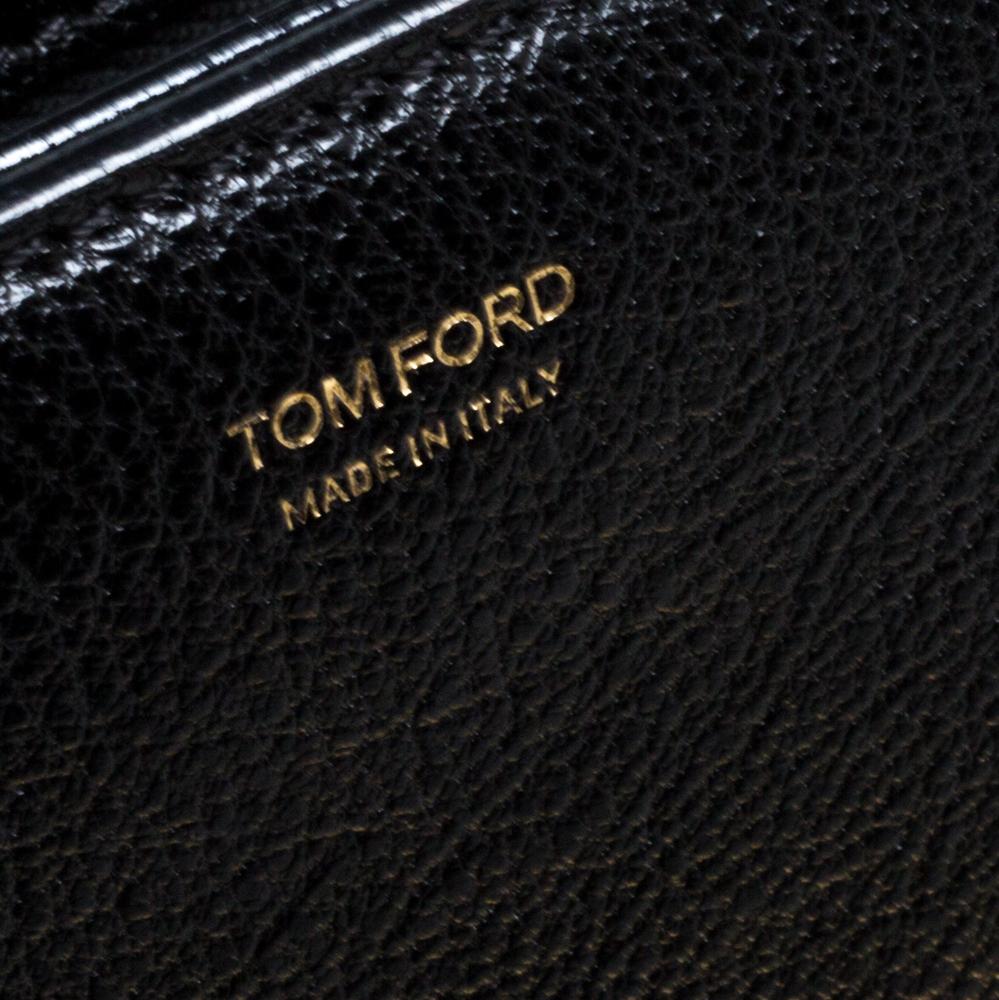 Tom Ford Black Leather Natalia Shoulder Bag 4