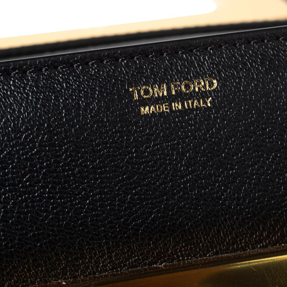 Tom Ford Black Leather Small Natalia Crossbody Bag 5