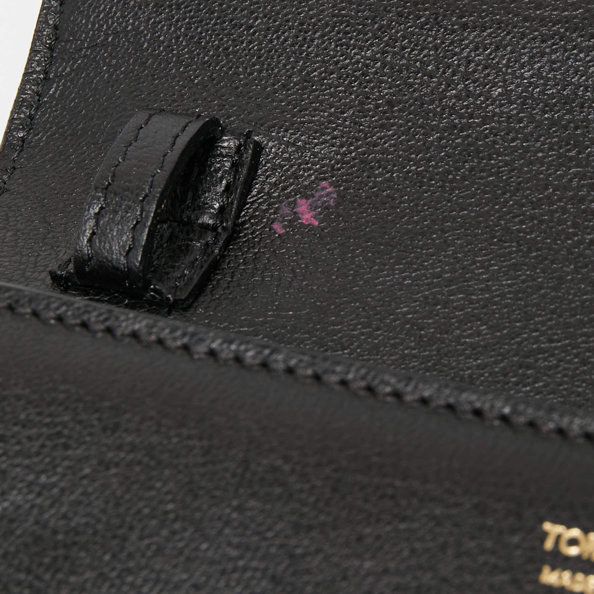 Women's Tom Ford Black Leather Small Natalia Crossbody Bag For Sale