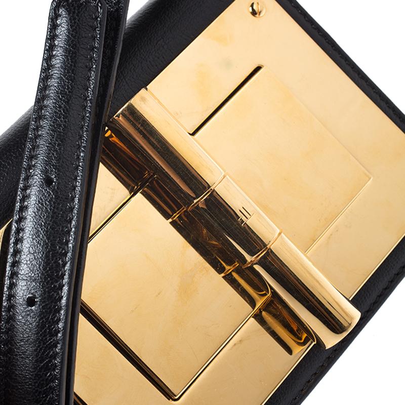 Tom Ford Black Leather Small Natalia Crossbody Bag 1