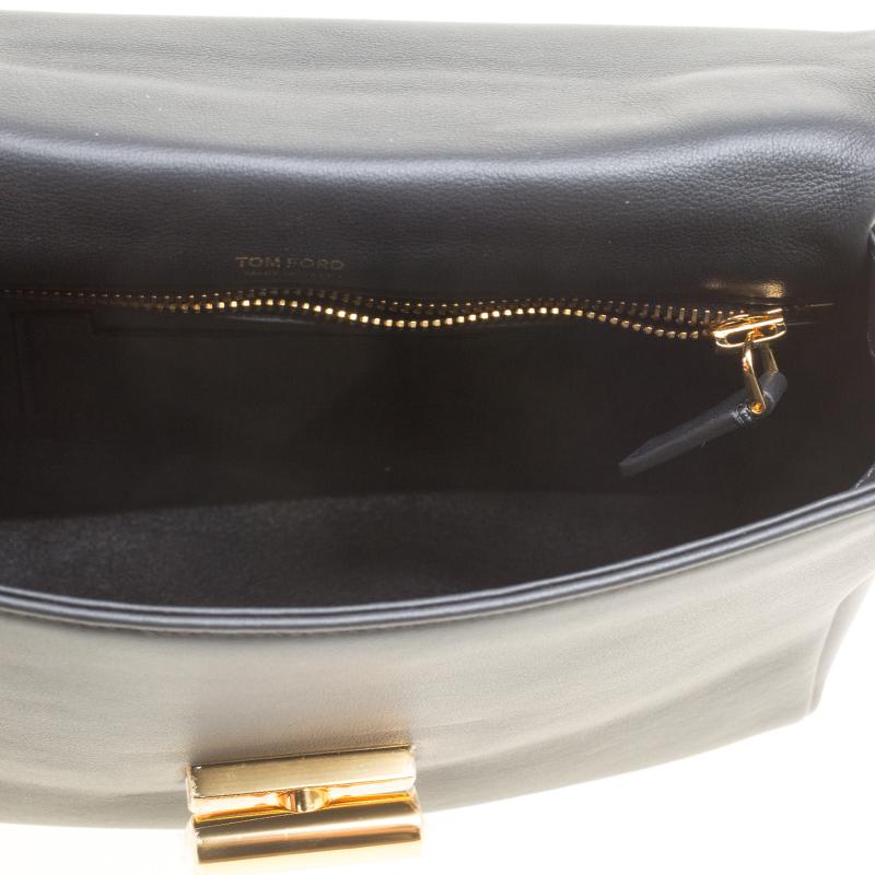 Women's Tom Ford Black Leather Small Natalia Shoulder Bag