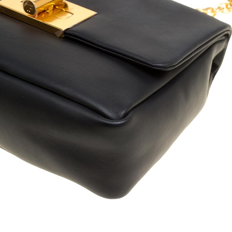 Tom Ford Black Leather Small Natalia Shoulder Bag 5