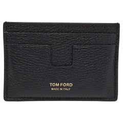 Tom Ford - Porte-cartes en cuir noir AT&T