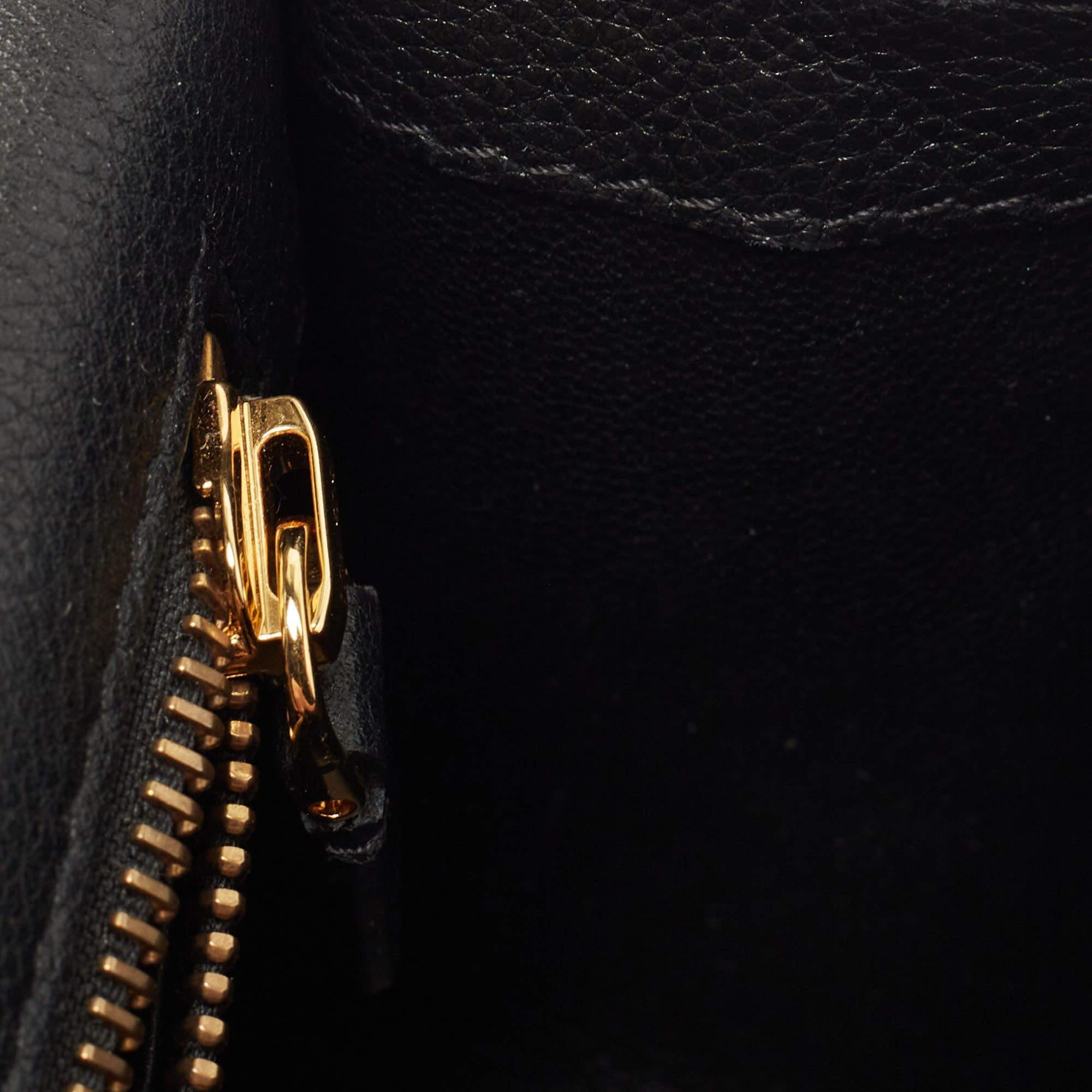 Tom Ford Black Leather Tara Chain Shoulder Bag 3