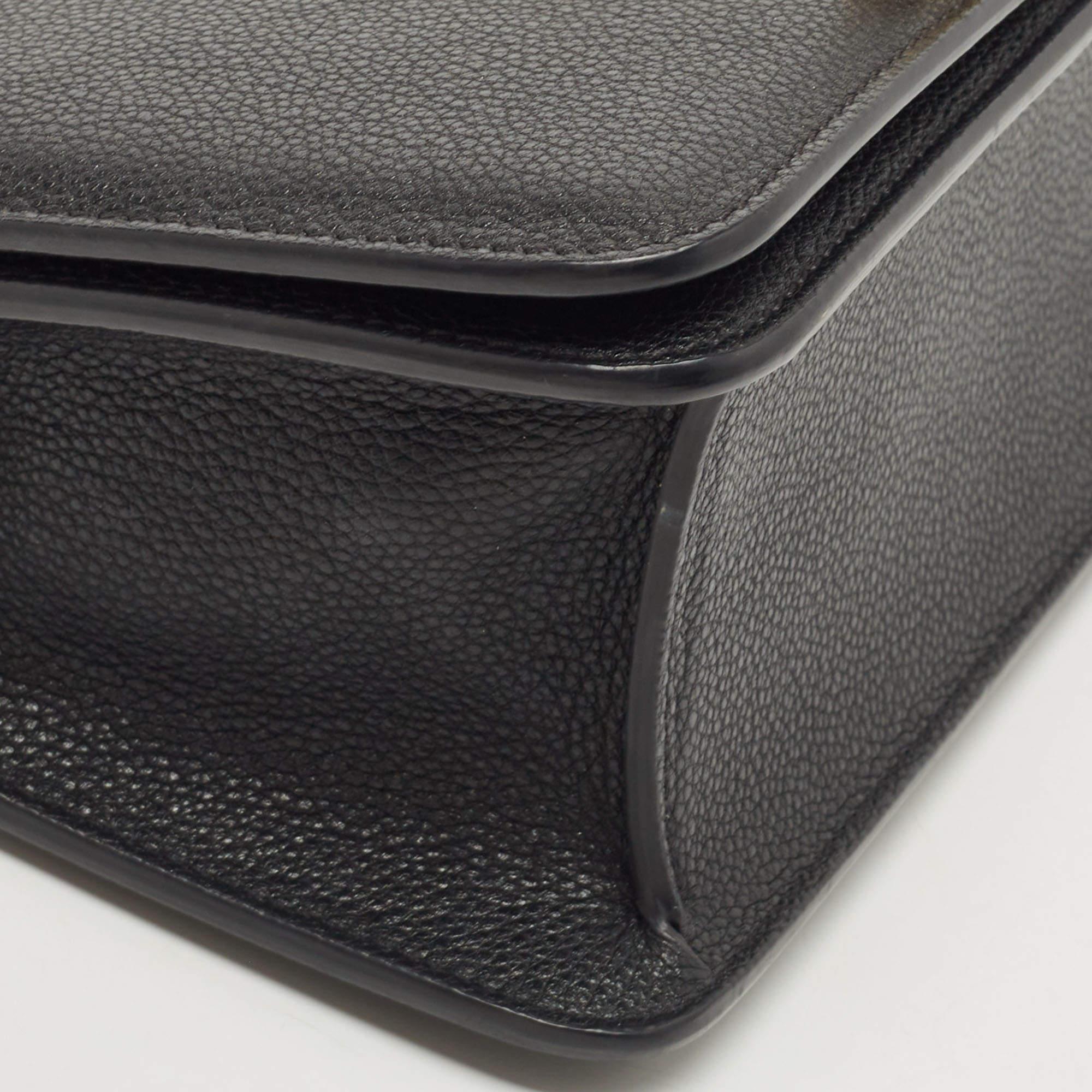 Tom Ford Black Leather Tara Chain Shoulder Bag 5