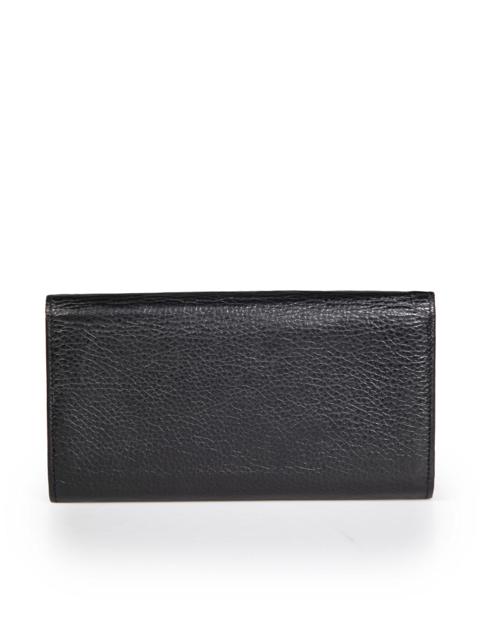 Tom Ford Black Leather TF Logo Continental Wallet In Excellent Condition For Sale In London, GB