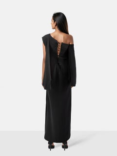 Tom Ford Black Maxi Laced Back Gown Size XXS