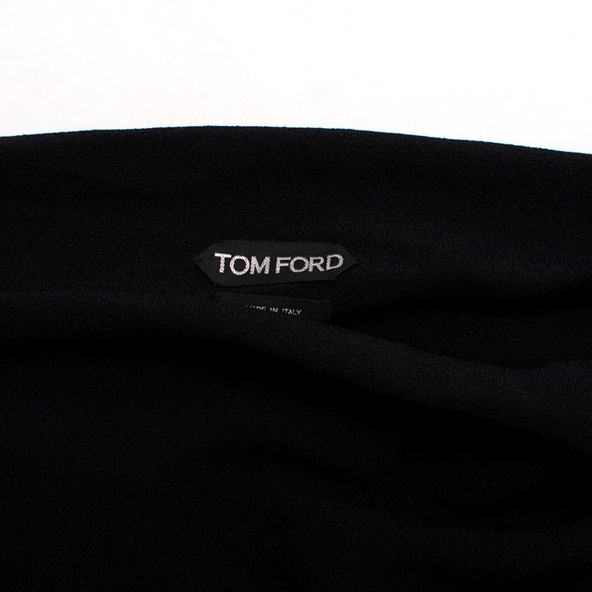  Tom Ford Black One Shoulder Dress - Size US 0 For Sale 3