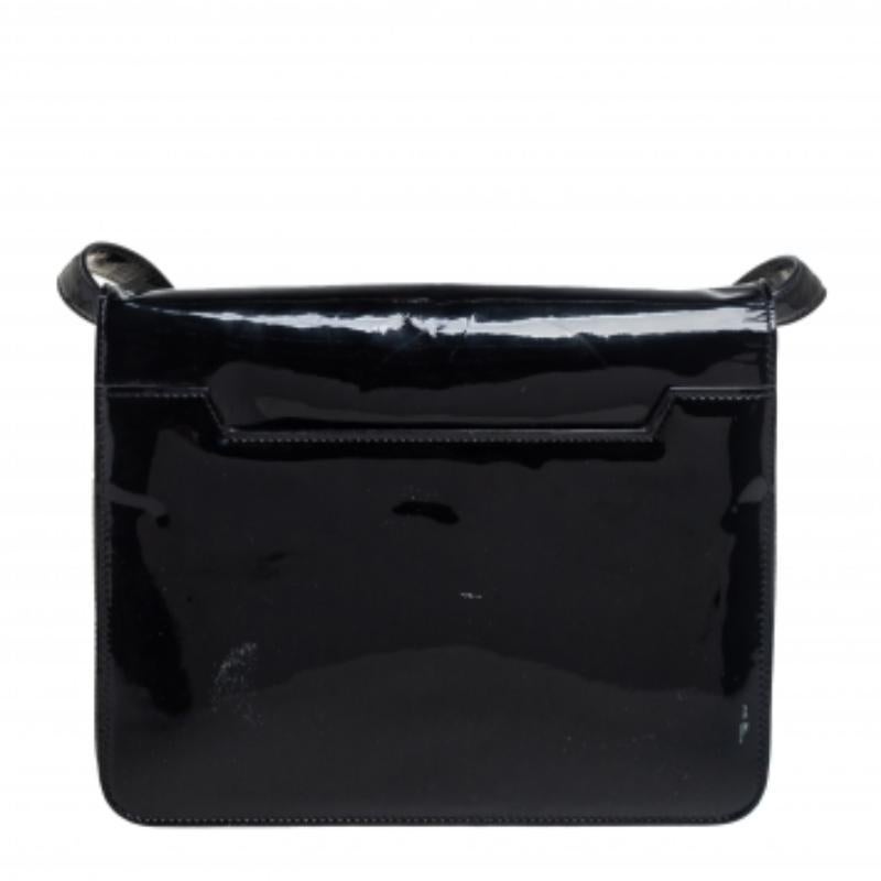Tom Ford Black Patent Leather Natalia Crossbody Bag For Sale 1