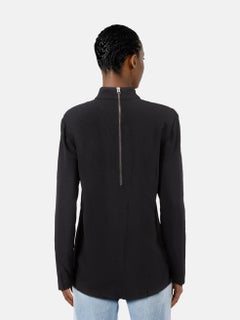 Tom Ford Black Pocket Detail Long Sleeve Top Size XXS