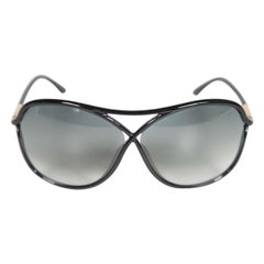 Tom Ford Black Round Vicky Sunglasses