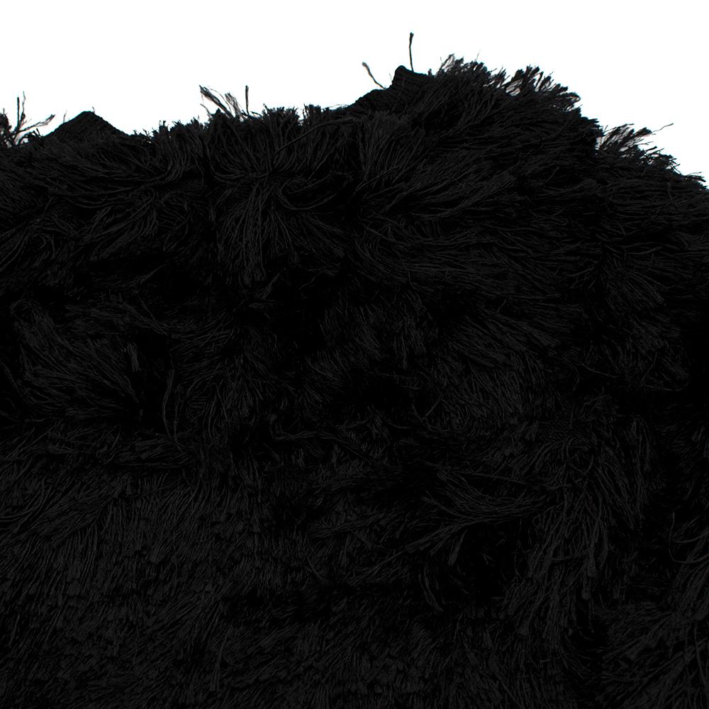 Tom Ford Black SIlk Blend Fringed Cardigan - Size M For Sale 4