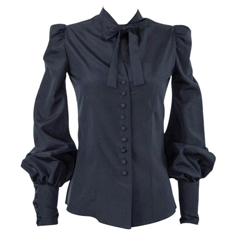 TOM FORD BLOUS DE SEDA NEGRO talla XS