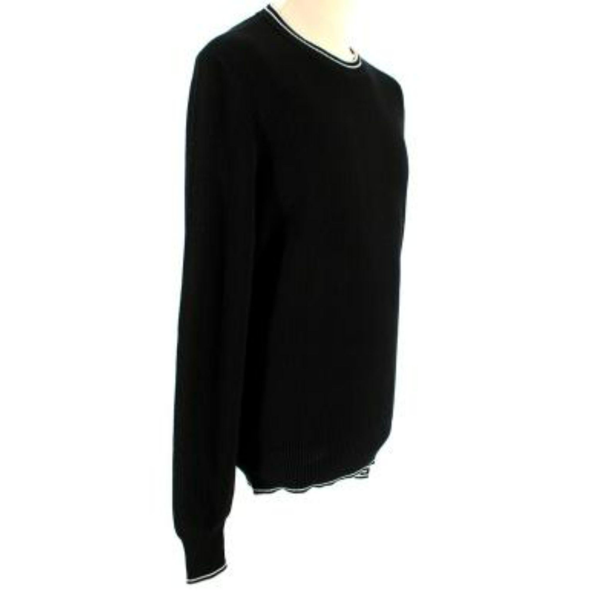 Tom Ford Black Silk & Cotton Knitted Jumper In Good Condition For Sale In London, GB
