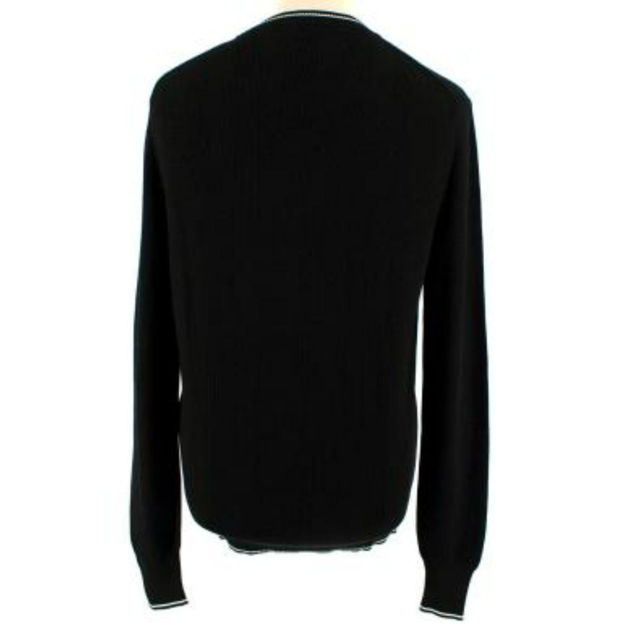 Tom Ford Black Silk & Cotton Knitted Jumper For Sale 2