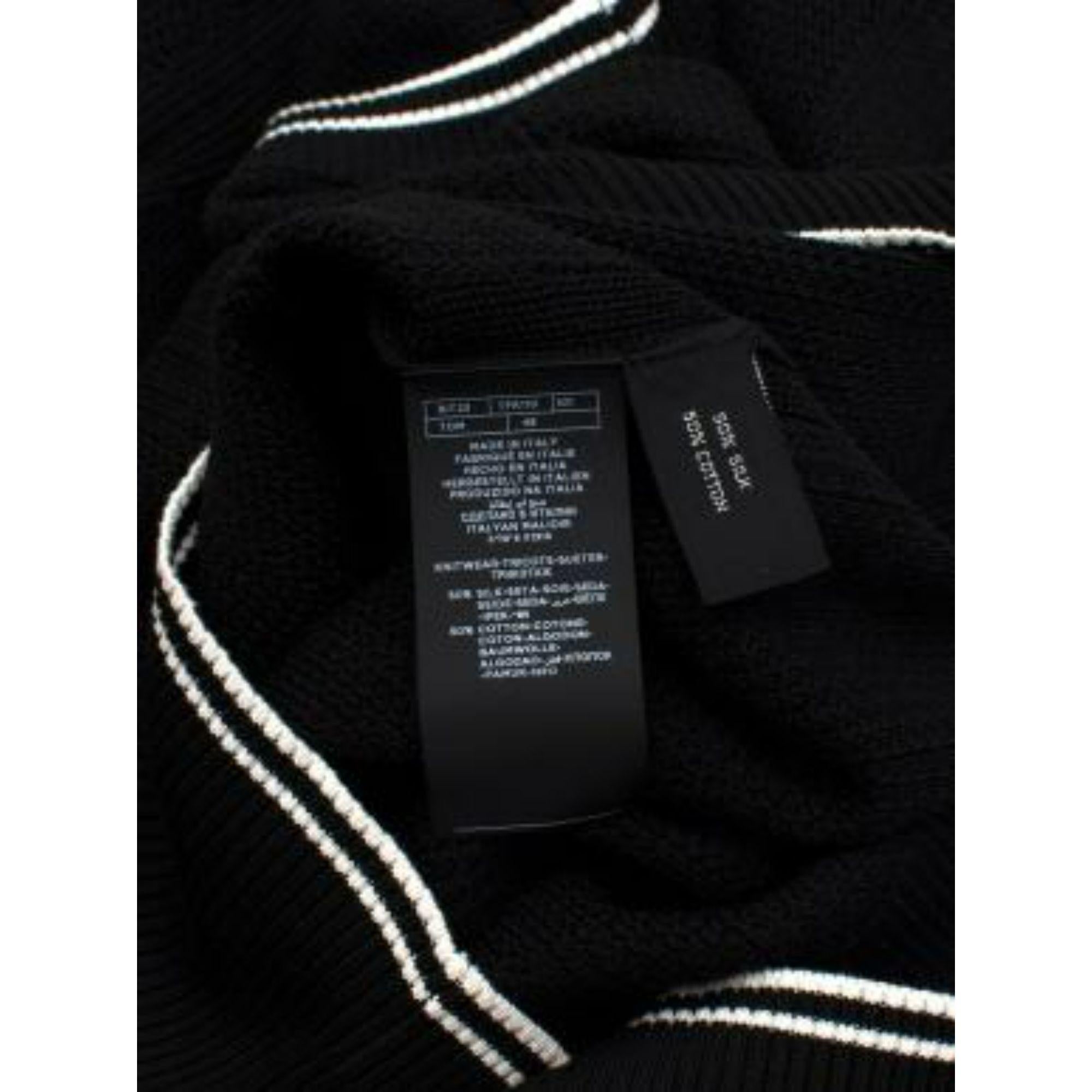 Tom Ford Black Silk & Cotton Knitted Jumper For Sale 5