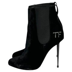 Tom Ford Black Suede Heeled Ankle Boots Sz.38.5