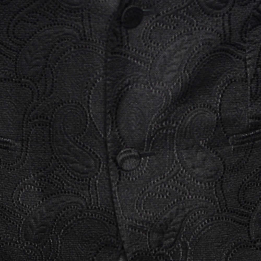 Blazer croisé en laine et soie texturée noire Tom Ford S Pour hommes en vente