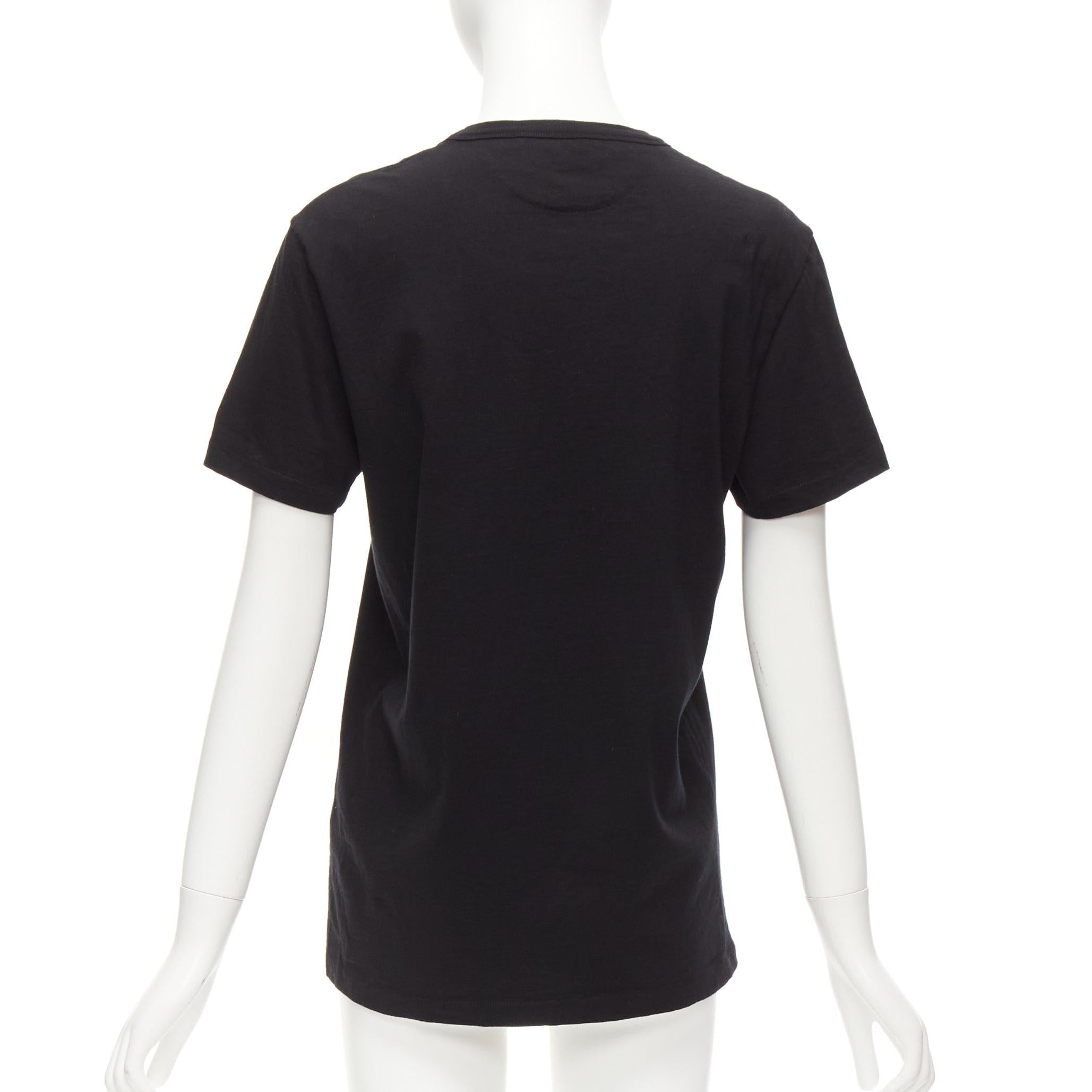 TOM FORD schwarzes TF-Logo besticktes Rundhals-T-Shirt IT46 XL Damen im Angebot