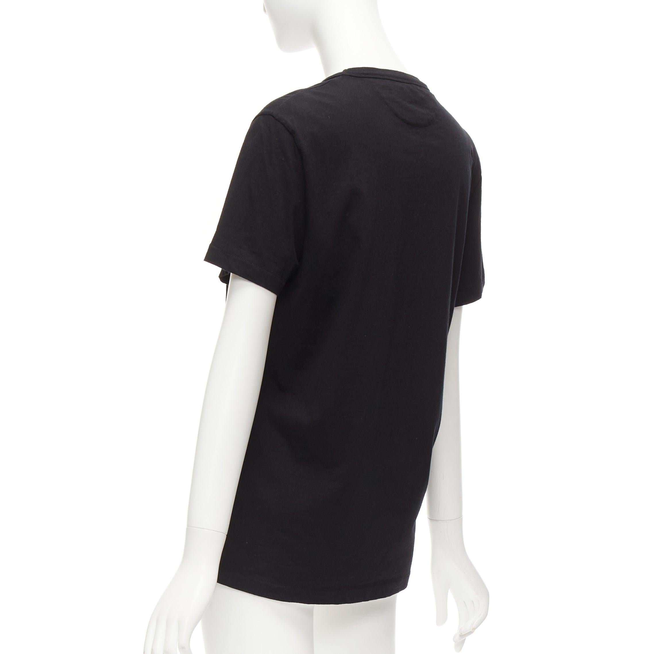 TOM FORD black TF logo embroidered pocketed round neck tshirt IT46 XL For Sale 2