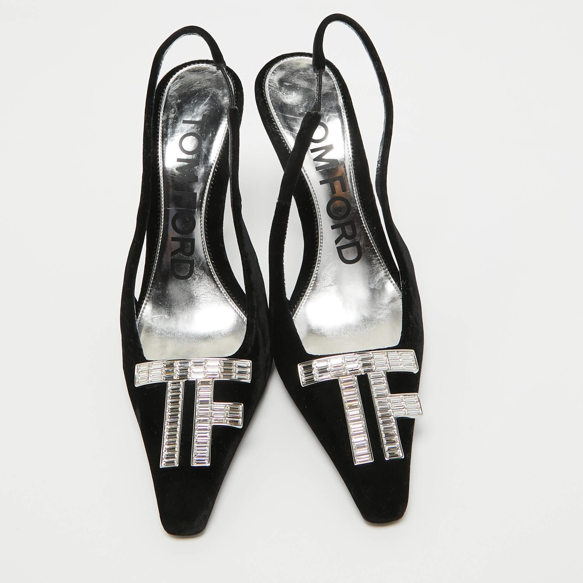 You can count on these Tom Ford slingback pumps for an elevated feel. They are crafted beautifully and designed to offer the right fit and a comfortable lift.

