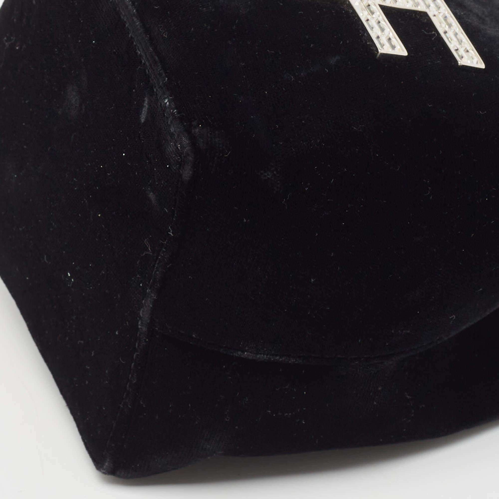 Tom Ford Schwarze Mini TF Crystals Bucket Bag aus Samt mit Kristallen im Angebot 8