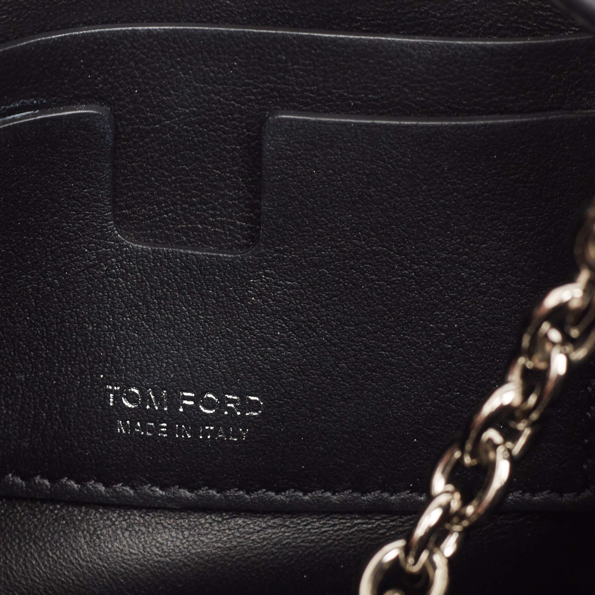 Tom Ford Velvet noir Mini TF Crystals Bucket Bag en vente 3
