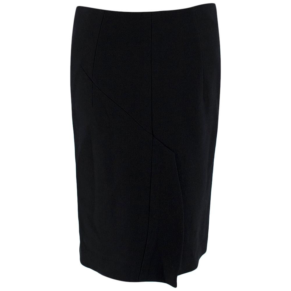 Tom Ford Black Wool Pencil Skirt - Size US2 For Sale