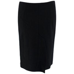 Tom Ford Black Wool Pencil Skirt - Size US2