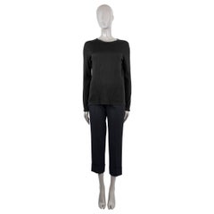 Maglione Tom Ford in lana e seta nera, con chiusura a ganci e occhielli, collo rotondo, taglia L