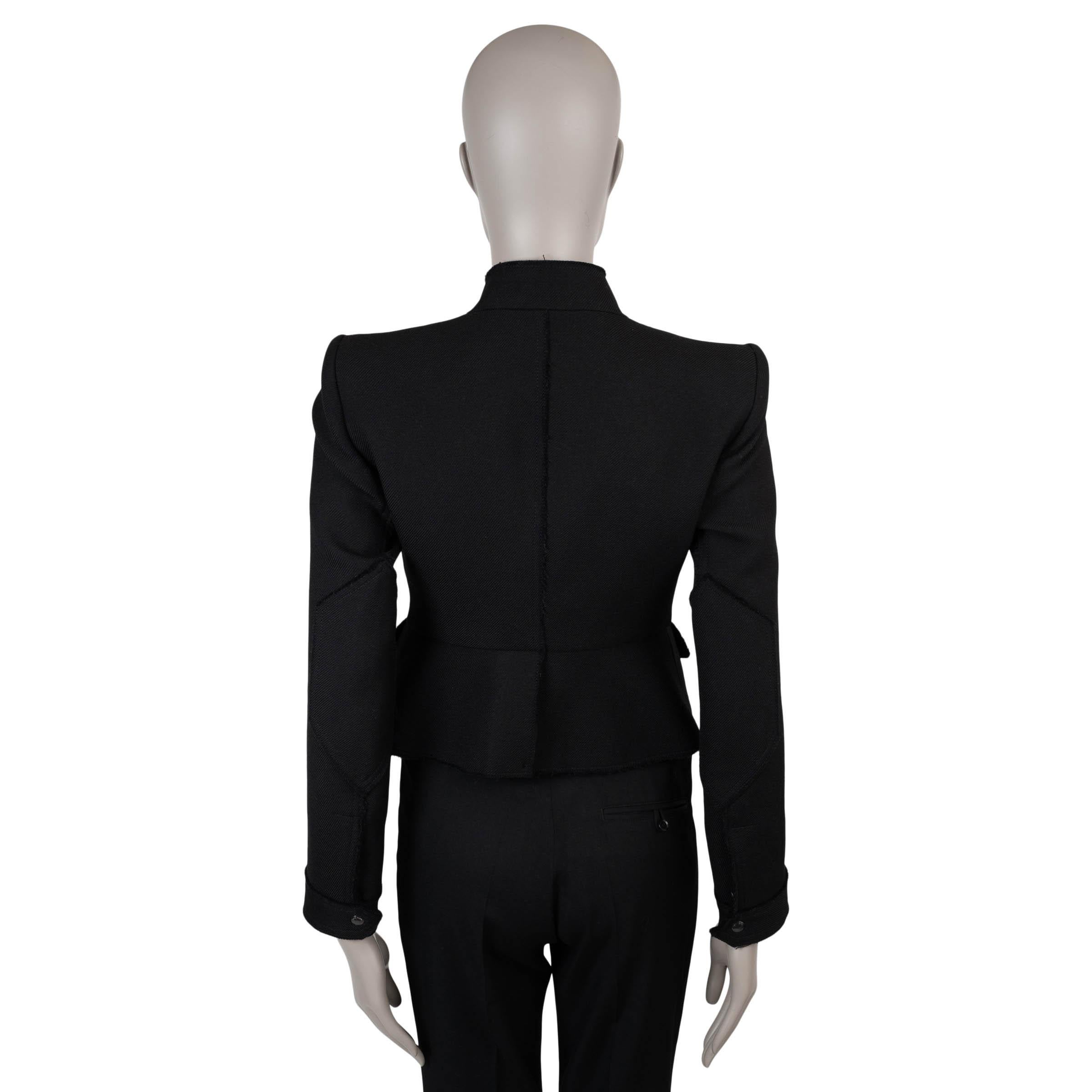 TOM FORD UTILItarIAN TWILL Blazer aus schwarzer Wolle UTILITARIAN 38 XS (Schwarz) im Angebot