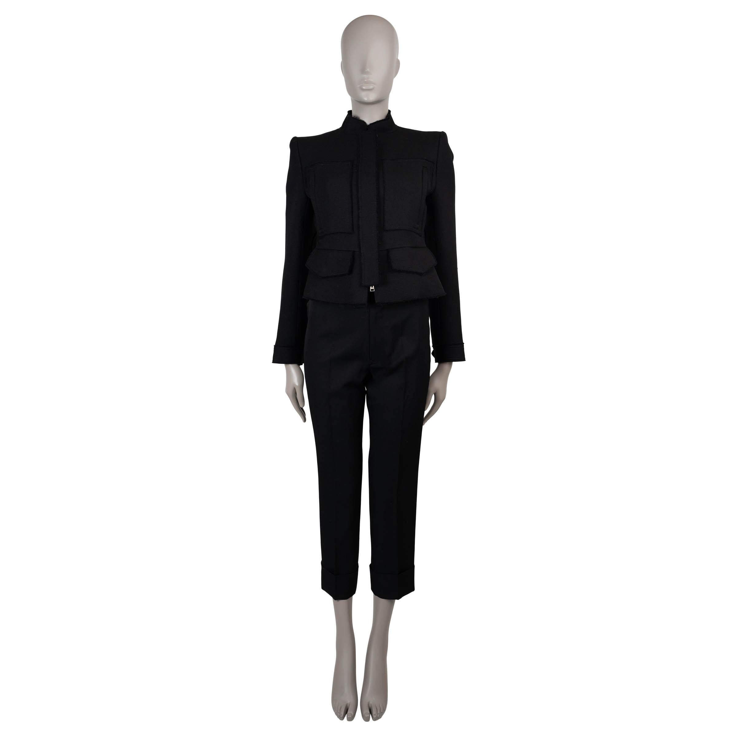 TOM FORD UTILItarIAN TWILL Blazer aus schwarzer Wolle UTILITARIAN 38 XS im Zustand „Hervorragend“ im Angebot in Zürich, CH