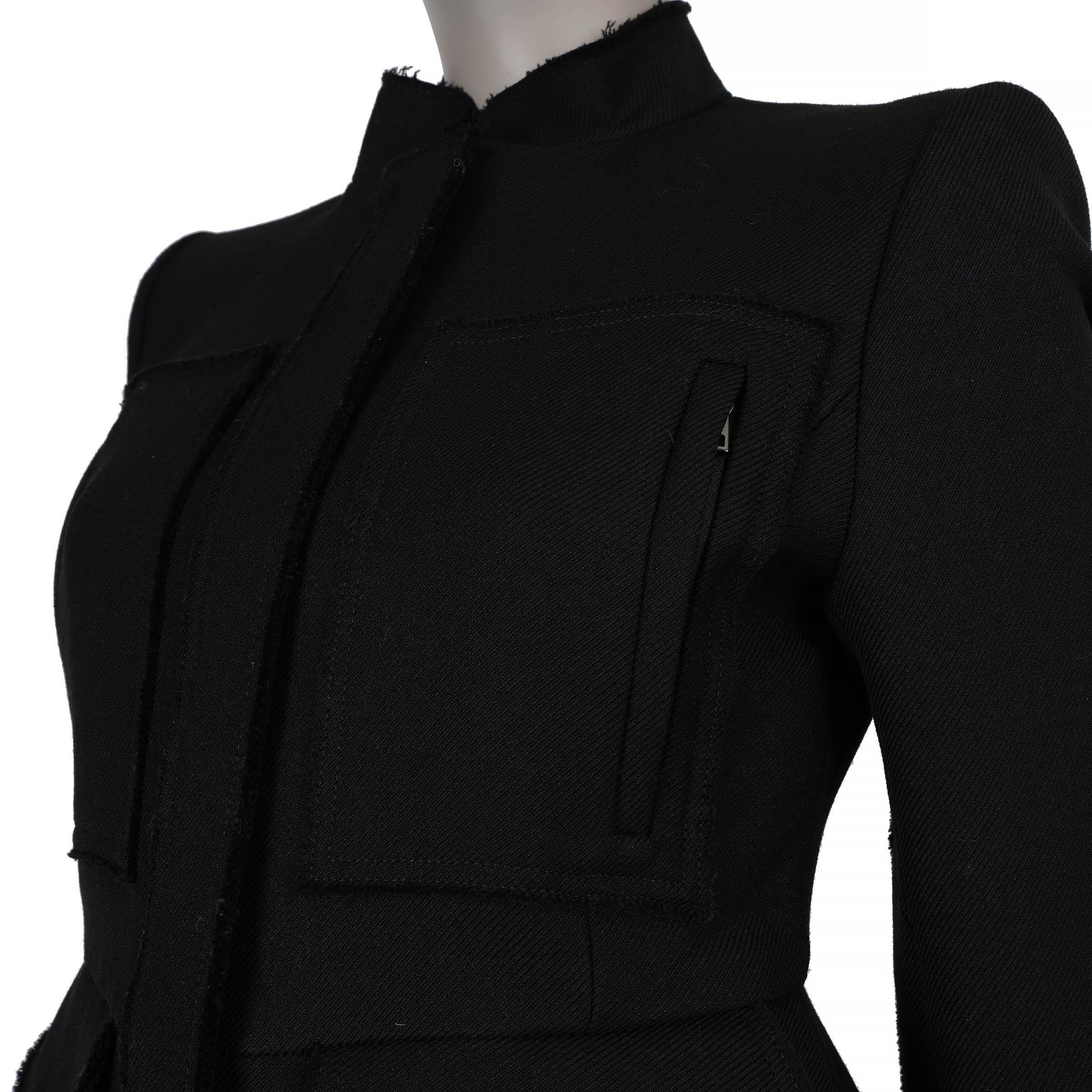 TOM FORD UTILItarIAN TWILL Blazer aus schwarzer Wolle UTILITARIAN 38 XS Damen im Angebot