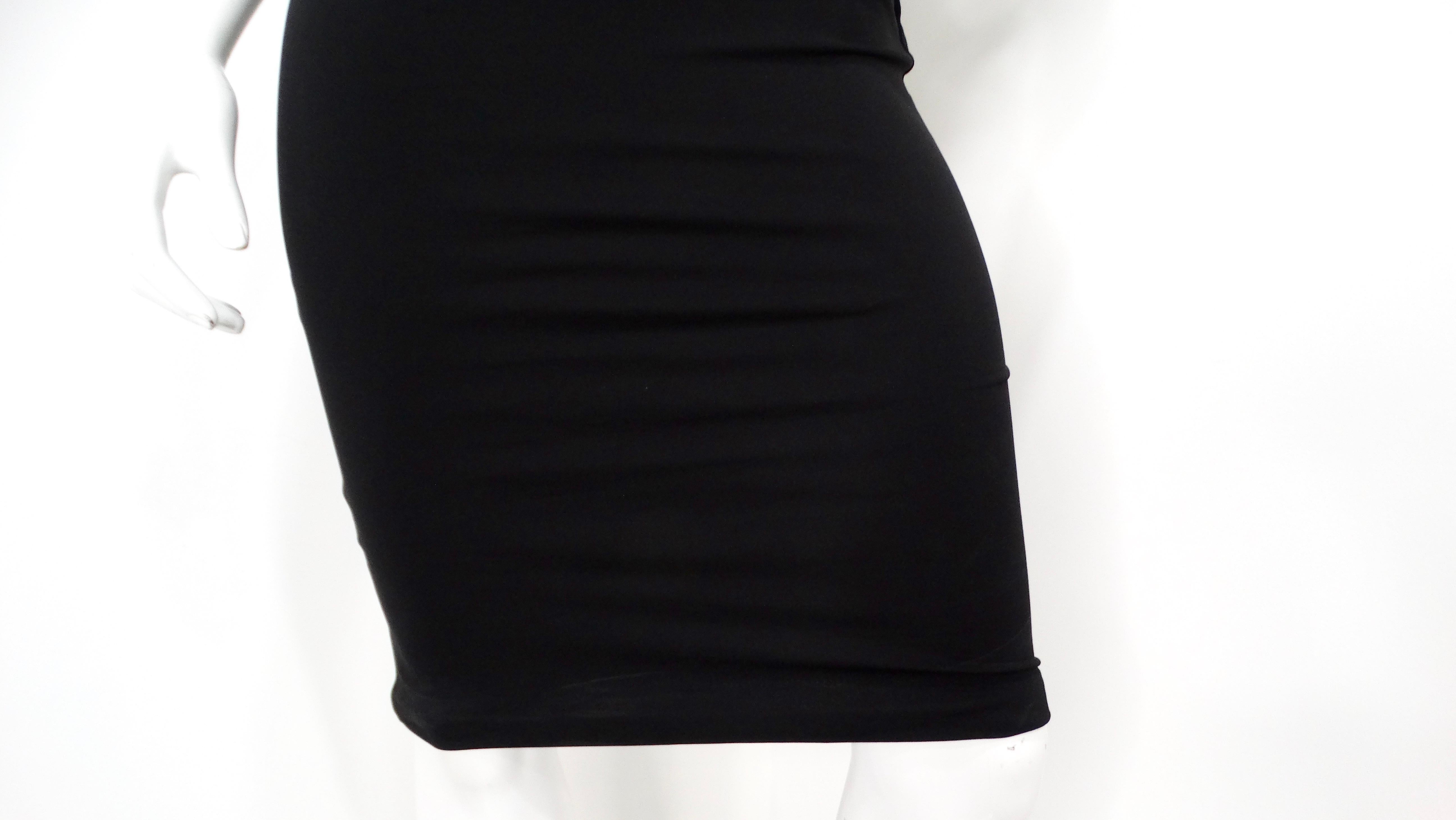 Tom Ford Black Wrap Detail Sleeveless Midi Dress en Bueno estado para la venta en Scottsdale, AZ