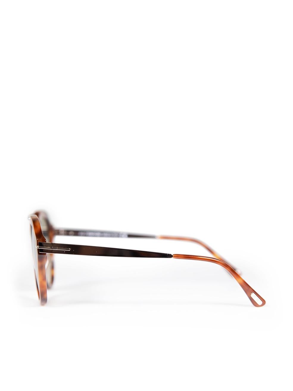 Tom Ford Blonde Havana Lisa Aviator Sunglasses For Sale 1